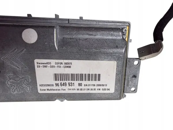Unité de navigation Peugeot 407 OEM 96650244XA image 3