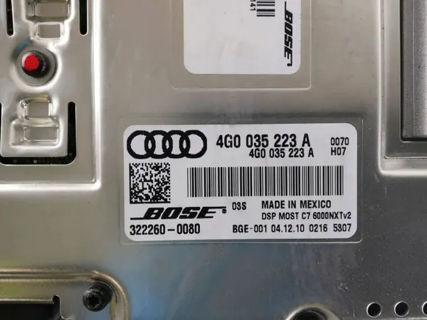 Amplificador de Audio Audi OEM 4G0035223A - Usado image 5