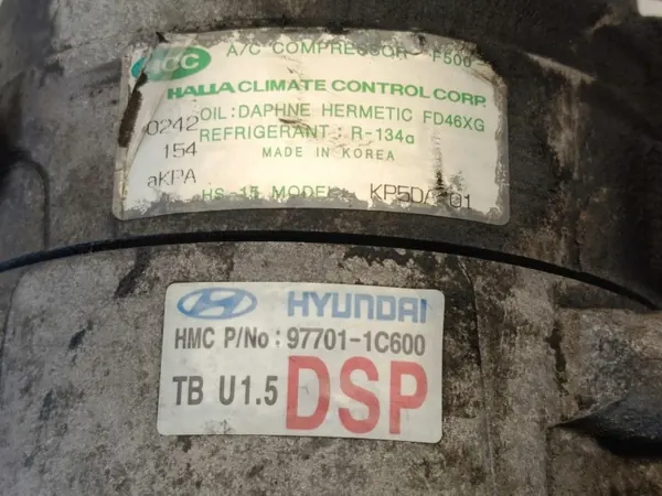 Klimakompressor Hyundai Getz 1.5 CRDI OEM 97701-1C600 image 7