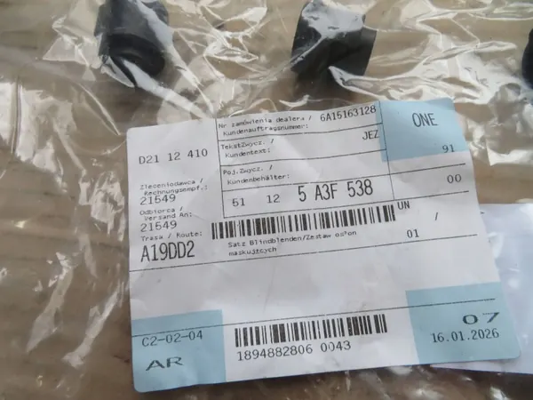 Jeu de cachettes PDC OEM 51125A3F538 BMW X1 E84 image 4