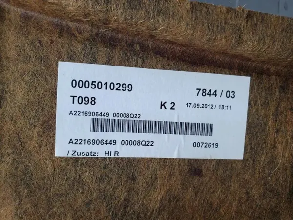 Mercedes-Benz S W221 achterbakplank OEM A2216906449 image 3