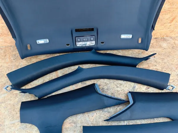 Pilarklädnadssats OEM Podsufitka Svart Audi TT 8N image 3