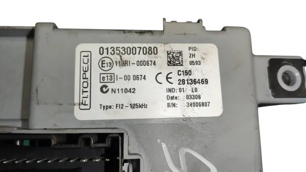 Módulo Caixa Fusíveis BSI OEM 01353007080 Fiat Fiorino image 10