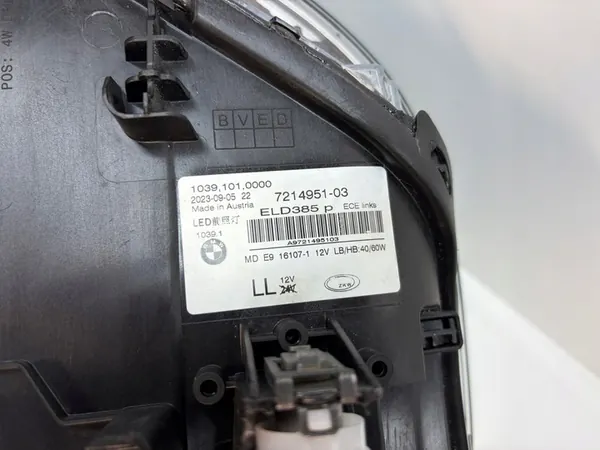 BMW 5 G30 farol dianteiro FULL LED esquerdo 7214951 image 10