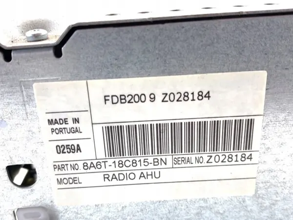 OEM 8A6T-18C815-BN radio voor Ford Fiesta MK7 image 4