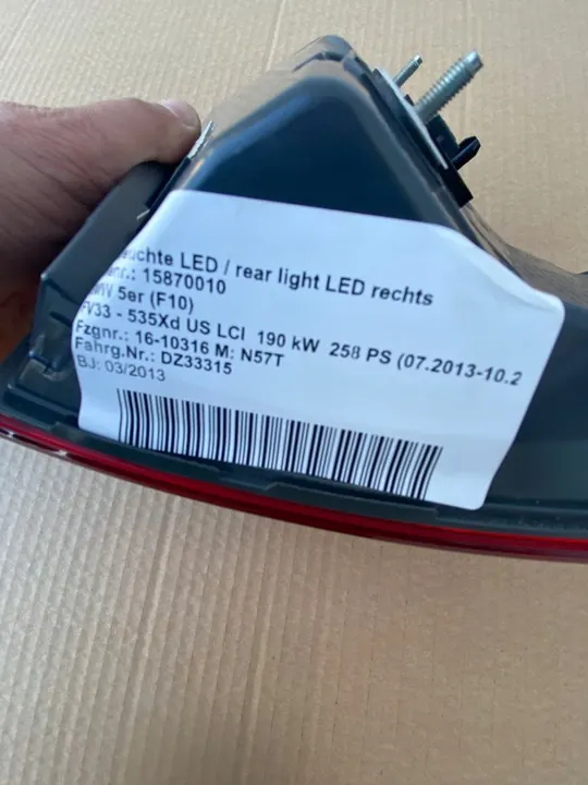 Luces Traseras LED BMW 5 F10 Lift Lado Derecho 7312708 image 6