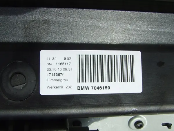 BMW 7145920 Elektrisches Schiebedach Glas Komplettset image 3