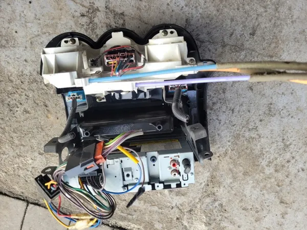 1 DIN radioframe Honda Jazz II 02-08 OEM image 5