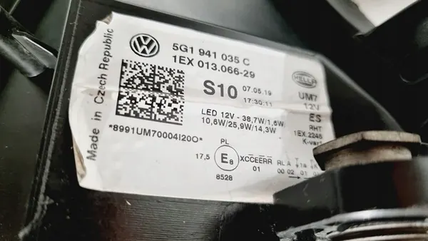 Farol Full LED Esquerdo VW Golf VII Lift image 5