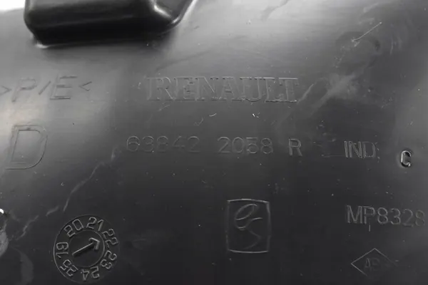 Right Front Wheel Arch Dacia Sandero III Jogger Logan III 638428581R image 3