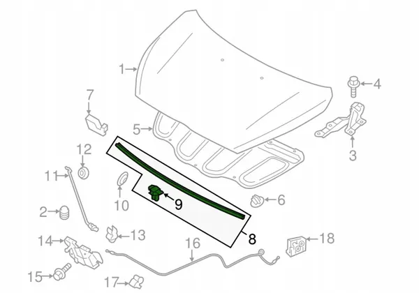 Junta de correa delantera OEM 5902A162 para Mitsubishi Space Star image 3
