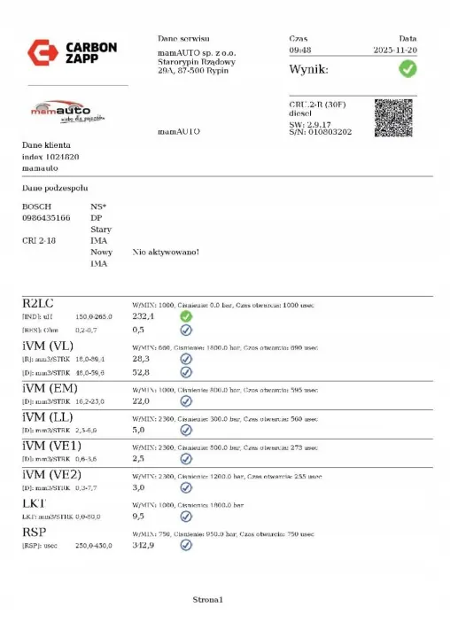 Inyector OEM 0986435166 para Skoda Superb II 2.0 TDI image 3