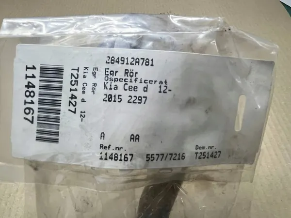 EGR-rör OEM 284912A781 för Kia Ceed II 1.6 CRDI image 4