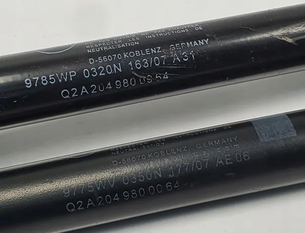 Hood Lift Supports Mercedes W204 A2049800964 image 2