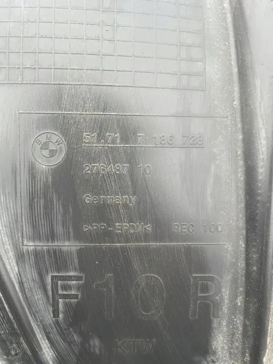 Framre höger stänkskärm BMW 5 F10 F11 OEM 7186728 image 5