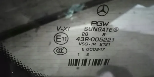 Mercedes S-Klasse W222 Long Lift Achterruit OEM image 3