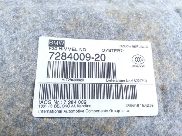 Clip de Techo BMW OE Usado OEM 7284009 image 5