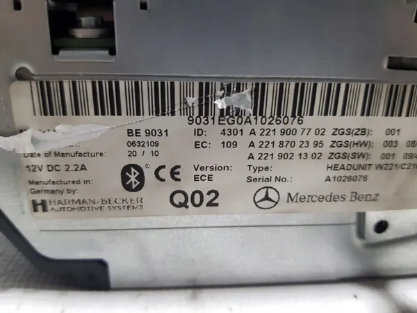 Mercedes CD-byttare A2219007702 för CL W216 W221 image 4
