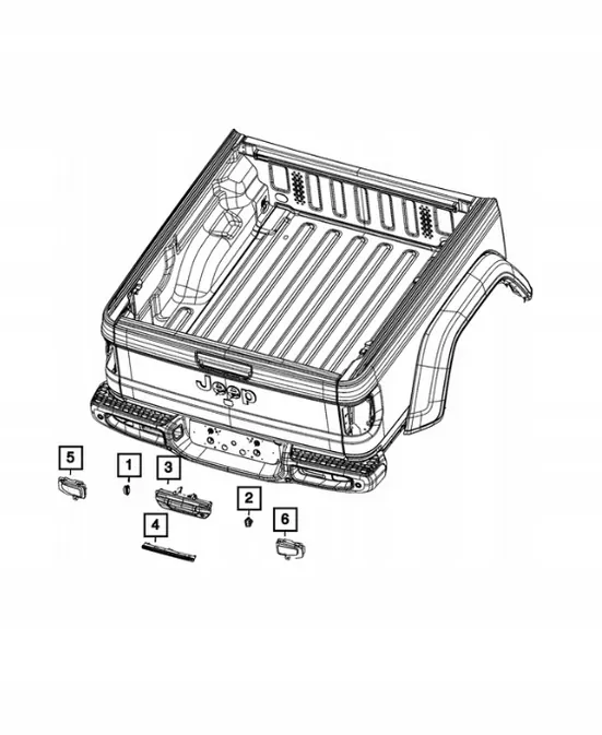Achterlicht OEM 68338388AC voor Jeep Gladiator JT image 4