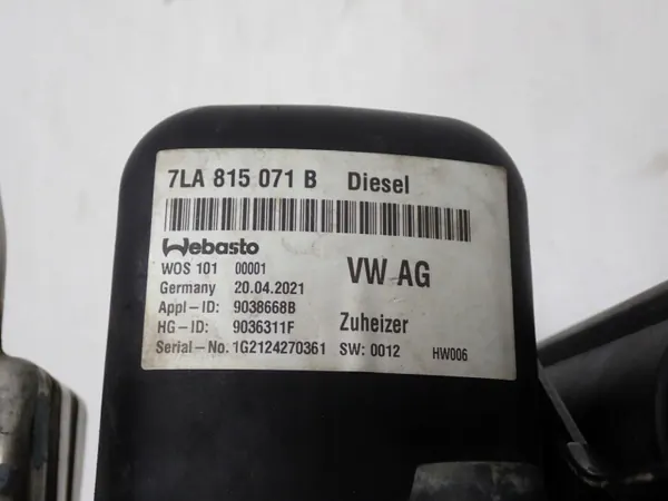 Webasto Standverwarming Kit OEM 7LA815071B ROZ image 7