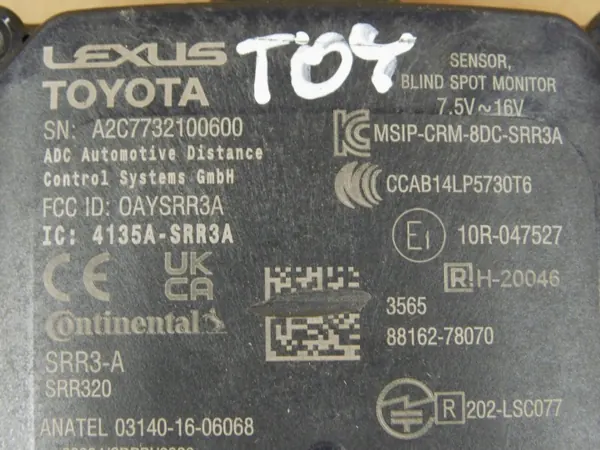 Sensor radar ponto cego Lexus NX II OEM 88162-78070 image 3