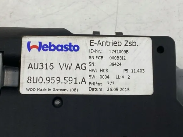 Schiebedachmotor OEM 8u0959591A für Audi Q3 2011-18 image 6