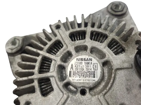 Vaihtovirtageneraattori NISSAN JUKE 1.6L 2013 OEM 231001KM1A image 7