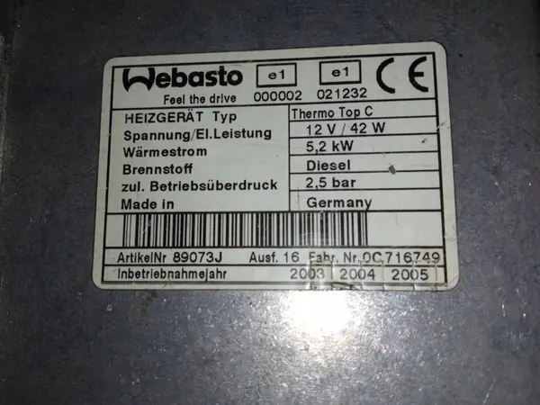 Kit de Aquecimento Webasto Opel Zafira A Diesel Gasolina image 10