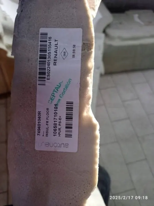 Tapis d'insonorisation OEM 749483824R pour Renault Rafale image 8