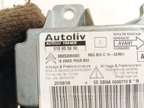 OEM 9665396680 SRS Airbag Module - Gebruikt image 3