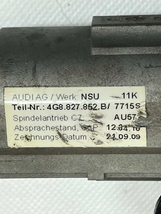 Audi A7 S7 2011-2014 Bagageluckmotor höger OEM 4G8827852B image 3