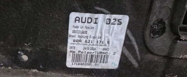 Aleta delantera izquierda Audi Q5 II OEM 80A821171G image 4