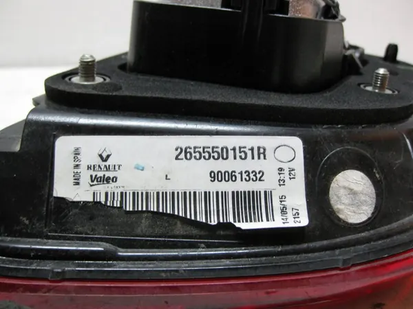 Lámpara Trasera Izquierda 265550151R Renault Kadjar Original image 4