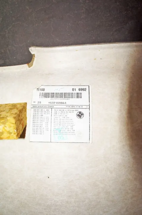 UU338 VW Golf VII Teto OEM 5G9867501J Usado image 6
