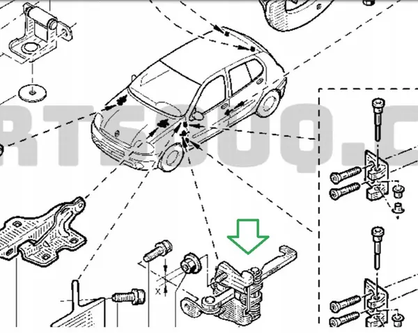Renault Deurstoppers Voor OE 7700842857 image 7