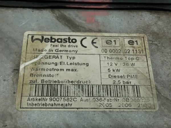 Chauffage d'appoint 9007582C 7L6815071C VW Touareg I image 3