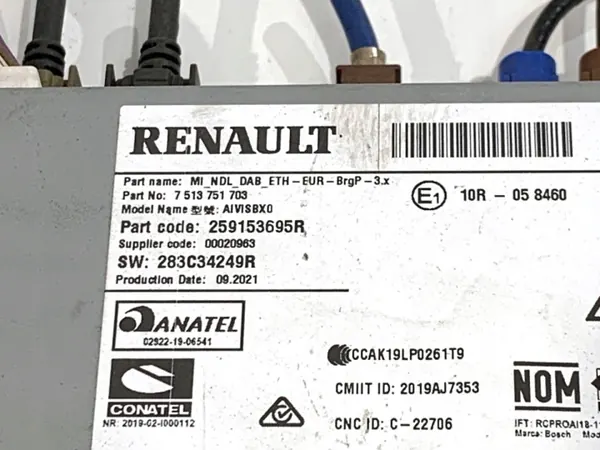 Radio Navigation OEM 259153695R pour Renault Arkana image 4