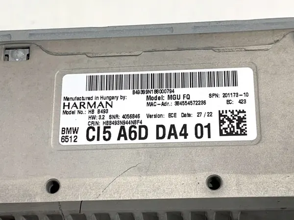 Lecteur radio navigation OEM 5A6DDA4 BMW G30 image 4