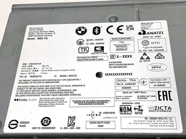 Lecteur radio navigation OEM 5A6DDA4 BMW G30 image 5