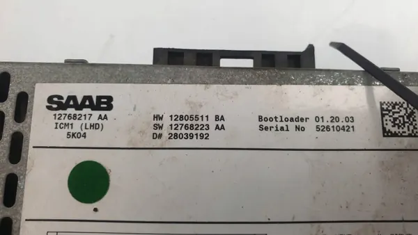 Radio 12768217 Saab 93 Usado OEM image 3