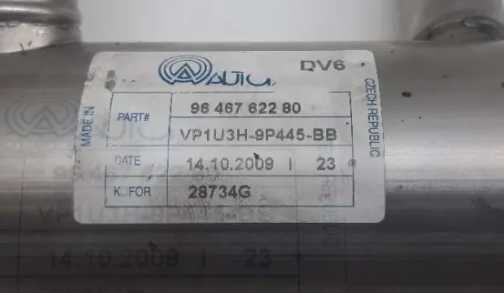 Enfriador de escape Citroen C4 1.6 HDI 9648762280 image 3