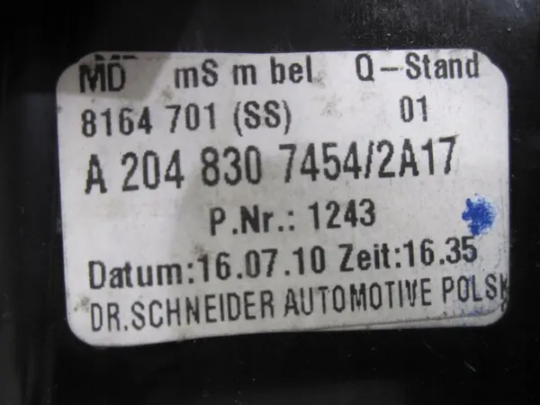 Grille de ventilation centrale Mercedes C-Class S204 W204 OEM A2049307454 image 7