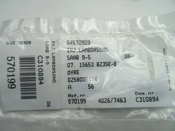 Sensor Lambda Saab 0258006174 image 3