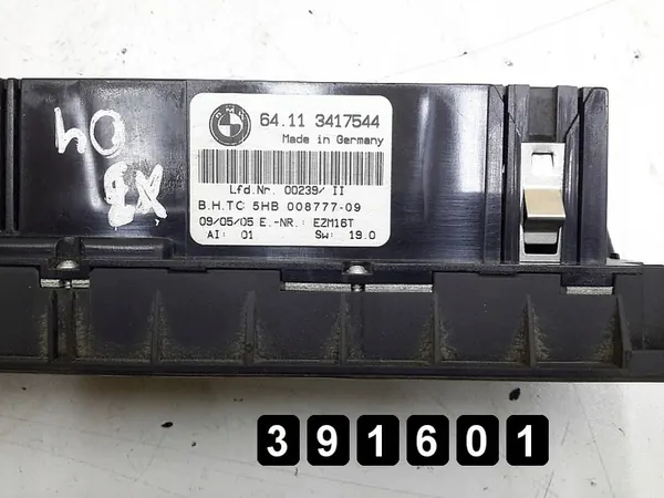Module de contrôle climatique BMW X3 2004 64113417544 image 5