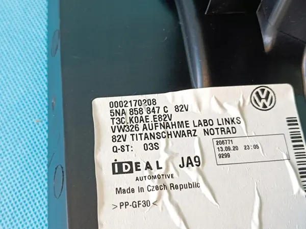 Support d'étagère coffre gauche OEM 5NA858847C VW Tiguan image 7
