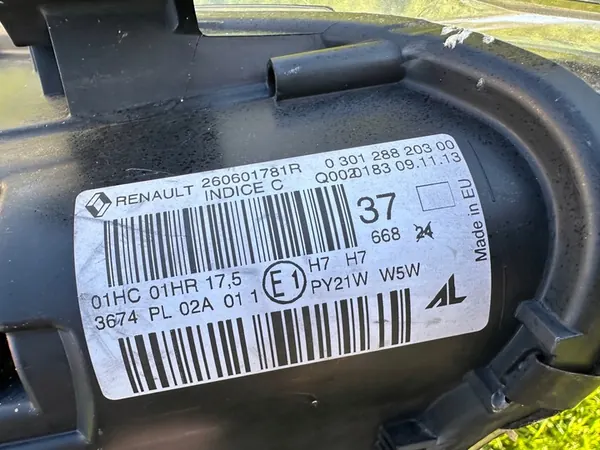 RENAULT MEGANE III LIFT GT - VASEN AJOVALO 260601781R image 7