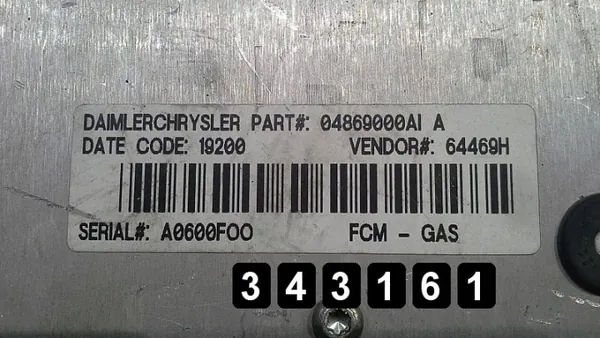 Gebrauchte Chrysler Voyager ECU OEM AM-343161 image 3
