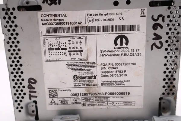 Fiat Tipo II Radio OEM 00521285790 - Gebraucht image 6