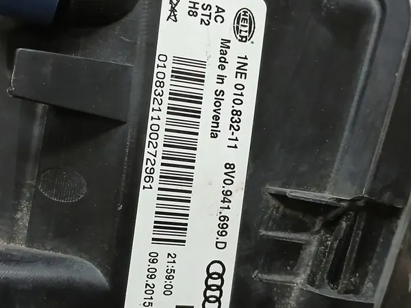 FARO DE NEBLINA ESQUERDO AUDI A3 S LINE 8V HB 13-16 8V0941699D image 5