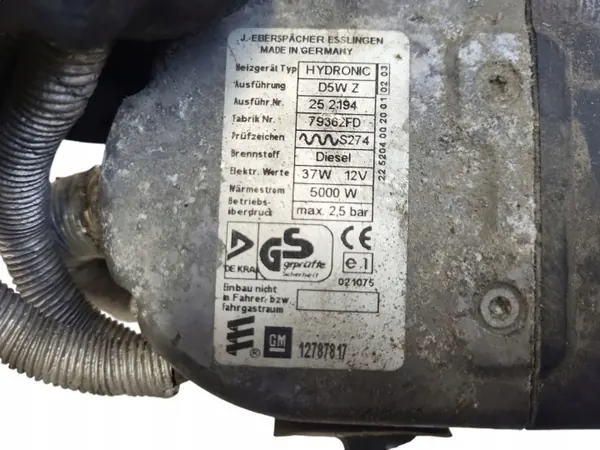 Webasto Lämmitys Saab 9-3 2003 OEM 252194 image 6